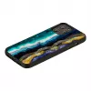 Schutzhülle iKins für Apple iPhone 12 / 12 Pro — Lila-Achat-Muster