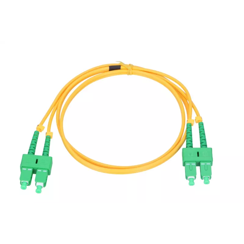 Extralink Patchkabel SC/APC-SC/APC, Singlemode, Duplex, G657A, 3mm, 2m