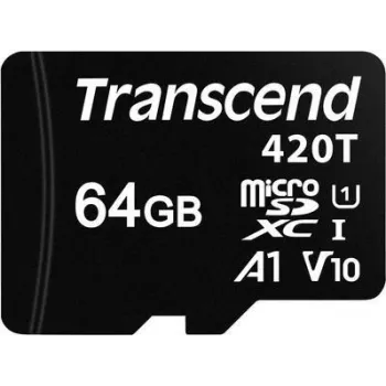 Transcend - Flash-Speicherkarte - 64 GB - UHS-I / Class10 - microSDXC UHS-I (TS64GUSD420T)