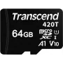 Transcend - Flash-Speicherkarte - 64 GB - UHS-I / Class10 - microSDXC UHS-I (TS64GUSD420T)