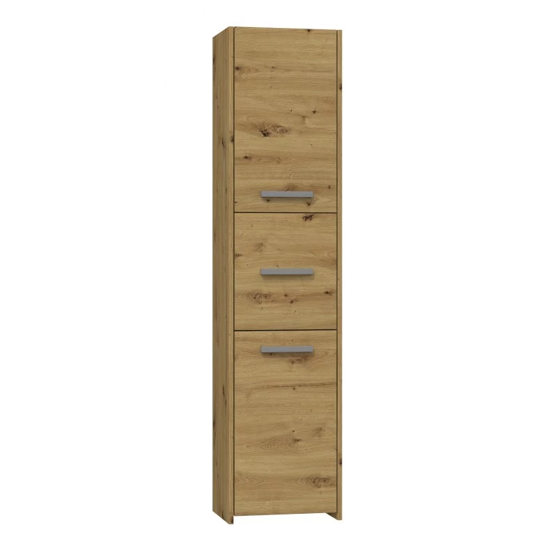 Topeshop S43 ARTISAN Badezimmer-Aufbewahrungsschrank Eiche