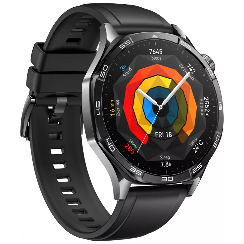 Huawei WATCH GT 5 46mm Vili-B19F | Smartwatch | Integriertes GPS | AMOLED-Display 1,43 Zoll | Schwarz