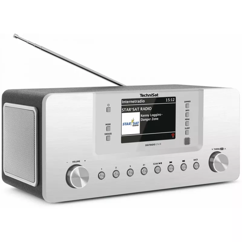 TechniSat DigitRadio 574 IR - Audiosystem - 2 x 5 Watt - Silber (0001/2951)