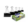 Forpus Clips, 19 mm, schwarz, 12 Stück