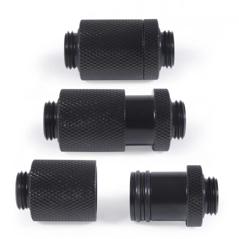 Alphacool ES D-Plug 25,5 mm G1/4 AG auf G1/4 AG - Deep Schwarz (17580)