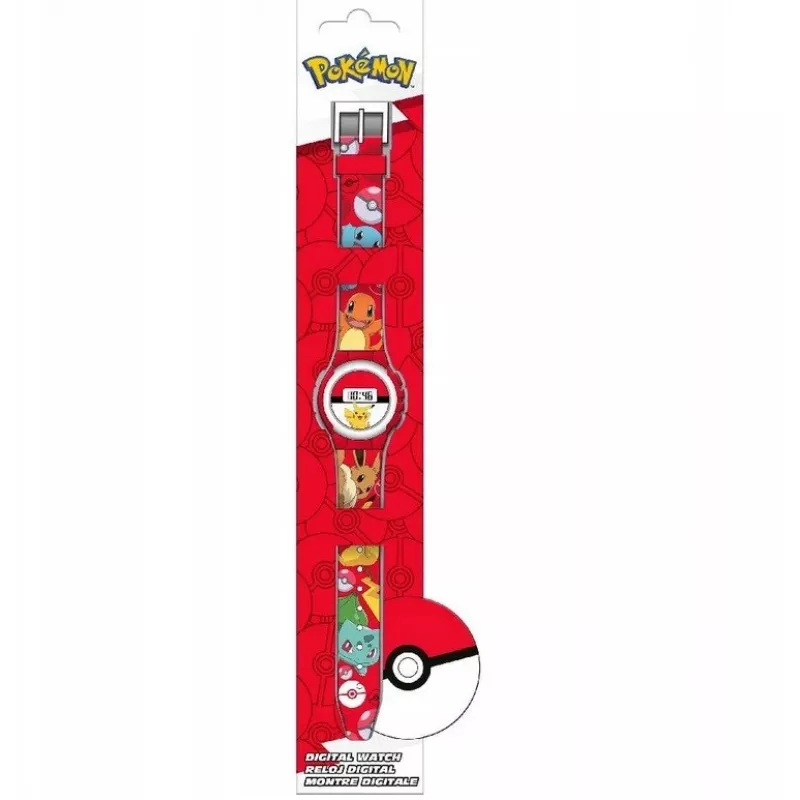 Armbanduhr Kinder Euroswan Pokemon Modell POK4374 — analoge/digitale Kinderuhr