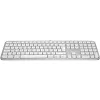Logitech Master Series MX Keys S für Mac - Tastatur - Vollformat - hintergrundbeleuchtet - kabellos - Bluetooth LE - AZERTY - Französisch - Hellgrau (920-011626)