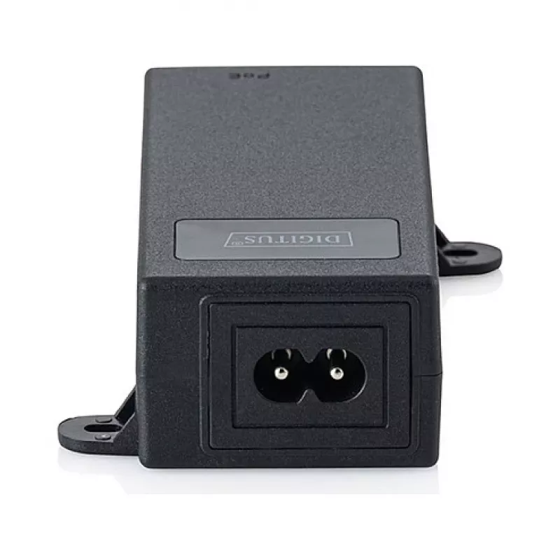 PoE++ Injector DIGITUS DN-95104-1 — Gigabit Ethernet 802.3bt, 60 W, 55 V, 100 m, Schwarz