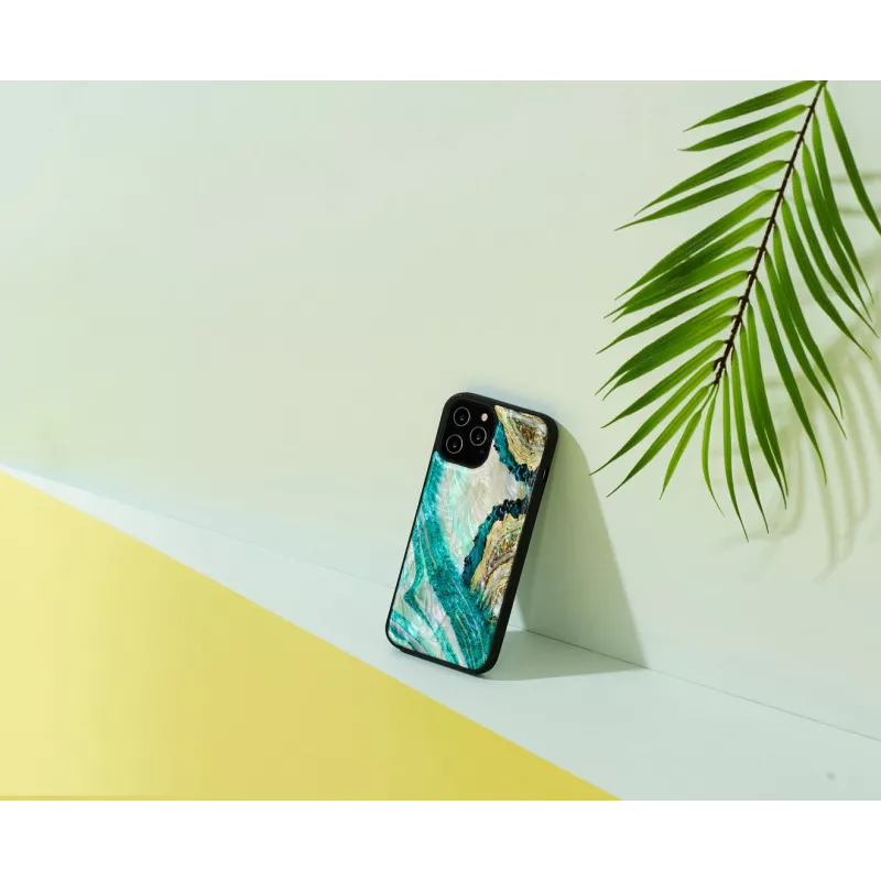 Schutzhülle iKins für Apple iPhone 12 Pro Max – Design Aqua-Achat