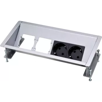 Outlet Box Type F Kindermann 5301170000 Schwarz Silber