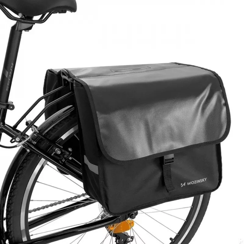 Fahrradpacktasche Wozinsky Doppelträgertasche 28 L schwarz WBB34BK