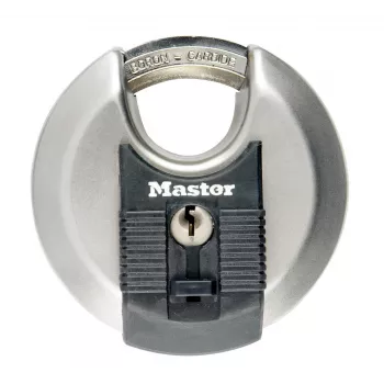 Discus-Vorhängeschloss MASTER LOCK 70 mm Excell Edelstahl, abgedeckter Bügel, verschiedenschließend