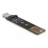 DeLOCK Combo-Konverter für M.2 NVMe PCIe oder SATA SSD USB 3.2 Gen 2 Schwarz