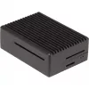 Aluminiumgehäuse für Raspberry Pi 4 B (schwarz (matt))