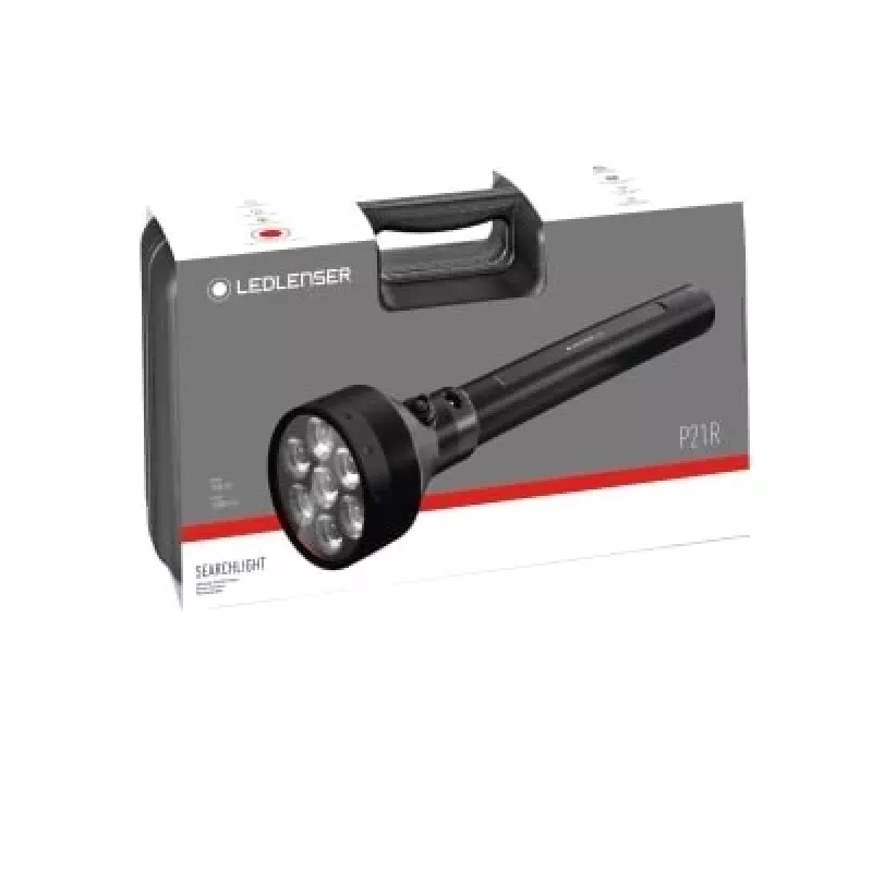 Handtaschenlampe Ledlenser P21R Schwarz wiederaufladbare LED, 1000 lm, IP68, 32700 Batterie, 1100 m Strahl