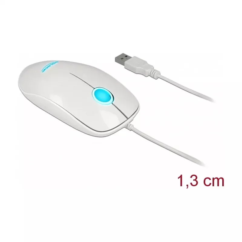 Maus DeLOCK 12537 USB Typ-A Optisch 1200 DPI