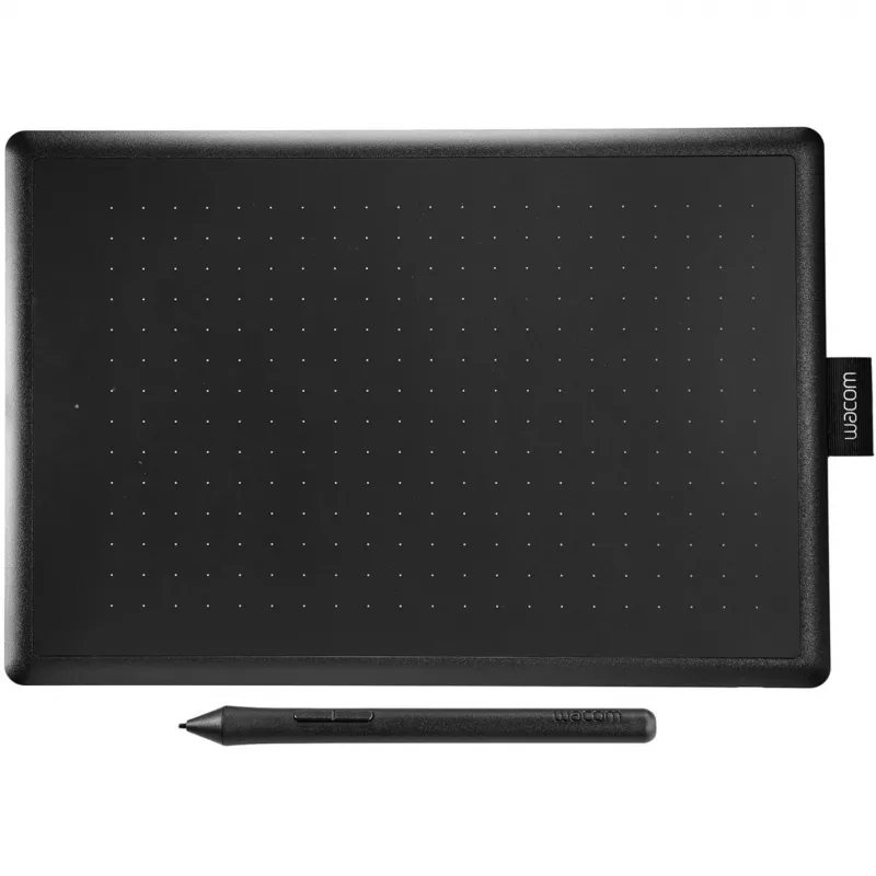 Wacom One by Medium Grafiktablett Schwarz, Rot 2540 lpi 216 x 135 mm USB