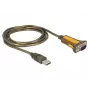 Serielles Kabel DeLOCK 65840 USB Typ-A DB-9 1,5 m Schwarz Gelb