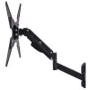 TV-Gasdruckfederhalterung MACLEAN MC-784 für 32–55 Zoll Fernseher, einstellbare Neigung und Höhe, max. Belastung 21 kg, Wandmontage, schwarz