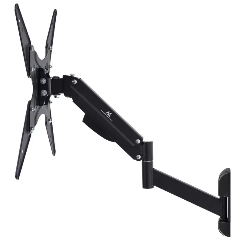 TV-Gasdruckfederhalterung MACLEAN MC-784 für 32–55 Zoll Fernseher, einstellbare Neigung und Höhe, max. Belastung 21 kg, Wandmontage, schwarz