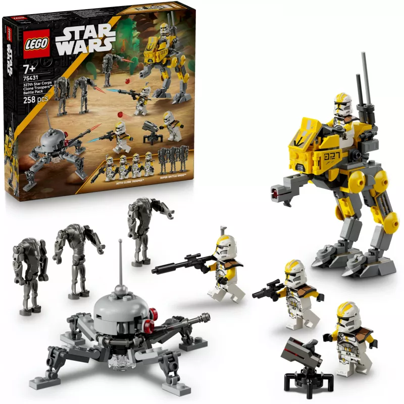 LEGO Star Wars Set 327th Star Corps Clone Troopers Battle 75431 — 258 Teile, 7 Minifiguren, Alter 7+