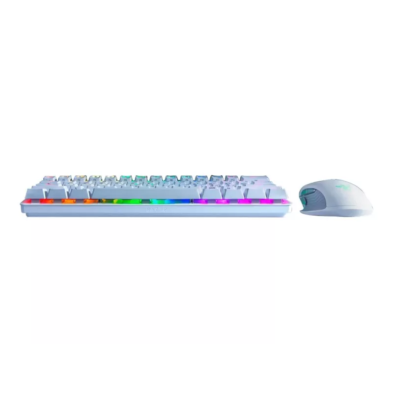 Mechanische Gaming-Tastatur Razer Huntsman Mini 60% Weiß USB QWERTY US International Optische Schalter