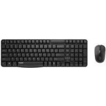 Tastatur-Maus-Set Rapoo X1800S Office RF Wireless QWERTZ Deutsch Schwarz