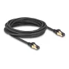 Netzwerkkabel DeLOCK RJ45 Cat.6A Stecker zu Stecker S/FTP 5m Schwarz