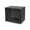 7HE WANDMONTAGESCHRANK UNMONTED 370X540X400 GLASSTÜR SCHWARZ