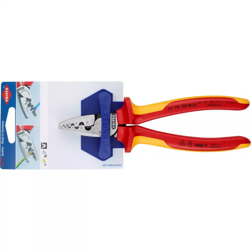Kabel-Crimp-Kombizange Knipex 97 78 180