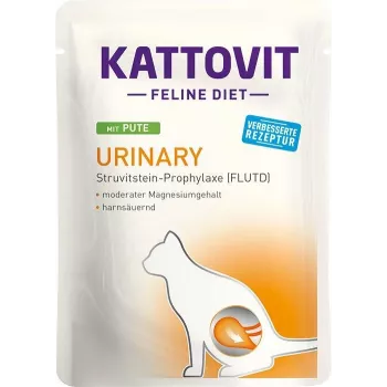KATTOVIT Feline Diet Urinary Turkey - Nassfutter für Katzen - 85g
