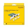 DeLOCK PCI Express x1 Karte auf 2 x RJ45 2,5 Gigabit LAN RTL8125 kabelgebundenes Ethernet