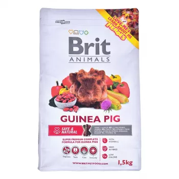 Komplettes Meerschweinchenfutter Brit Complete Pellet 1,5 kg — ausgewogene Ernährung mit 12% Protein, 16% Rohfaser, Vitaminen