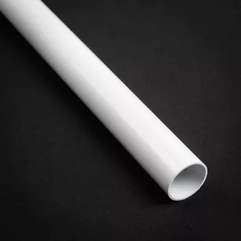 Bitspower Hardtubing 16 mm AD angefastes Messingrohr, 500 mm, weiß lackiert