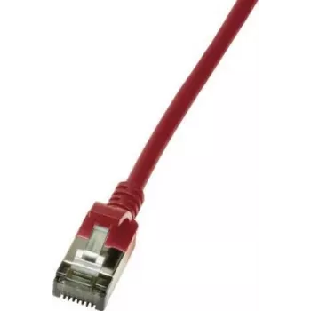 Netzwerkkabel LogiLink schlank U/FTP CQ9024S RJ-45 Cat6a 0,5 m Rot