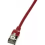 Netzwerkkabel LogiLink schlank U/FTP CQ9024S RJ-45 Cat6a 0,5 m Rot