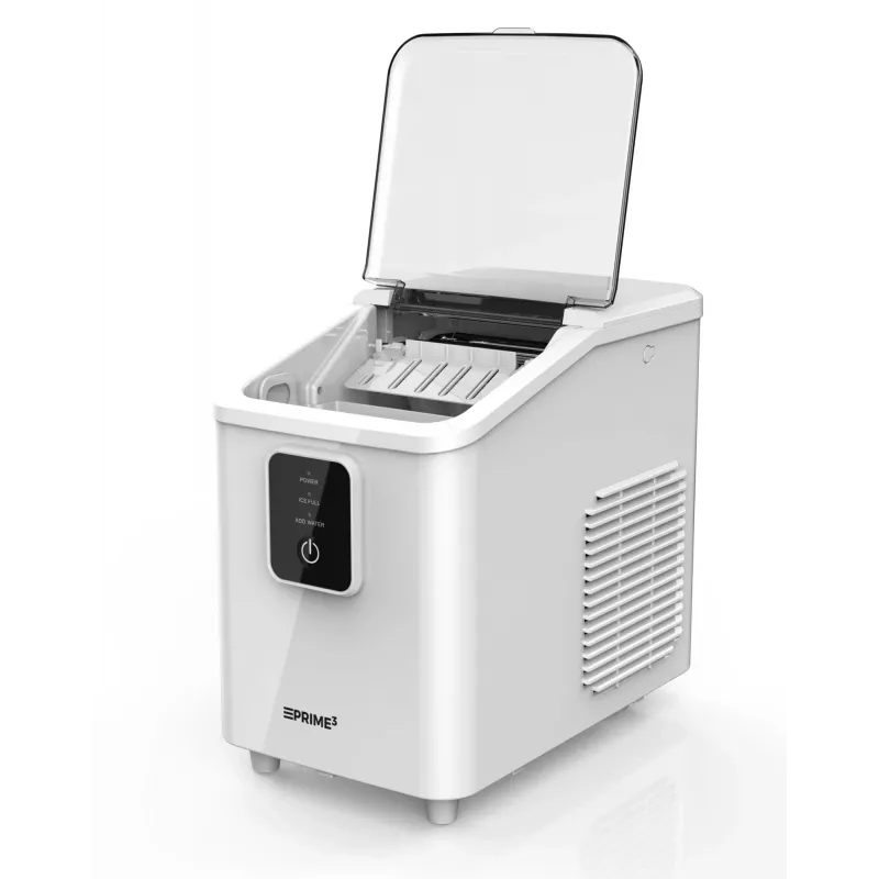 Tragbarer Eiswürfelbereiter PRIME3 SIM31 — 1,7 L Tank, 12 kg/24h, 120 W, R600A, silber