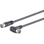 Koaxiales Satelliten-Verbindungskabel ShiverPeaks 80113-128S mit F-Quick-Winkelstecker