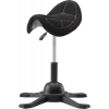 Ergonomischer Balancestuhl up up Toronto Schwarz Stoff mit längerer Gasfeder