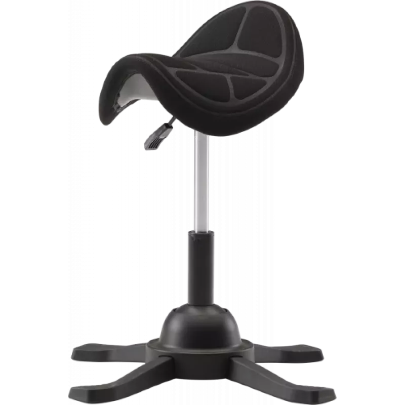 Ergonomischer Balancestuhl up up Toronto Schwarz Stoff mit längerer Gasfeder