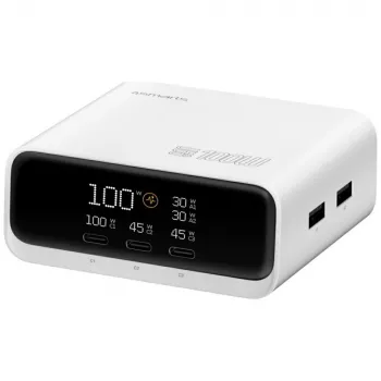 Ladestation Deck 100W GaN 3xUSB-C +2xUSB