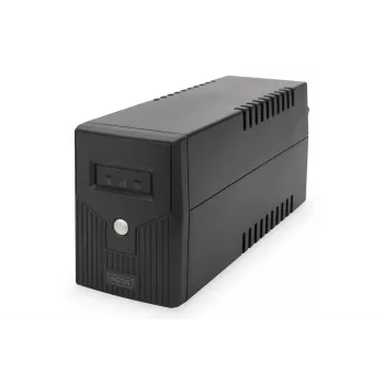 UPS DIGITUS DN-170063-B Line-Interactive 600 VA / 360 W, AVR, LCD, 2x Typ-F-Ausgänge, 7-Ah-Batterie
