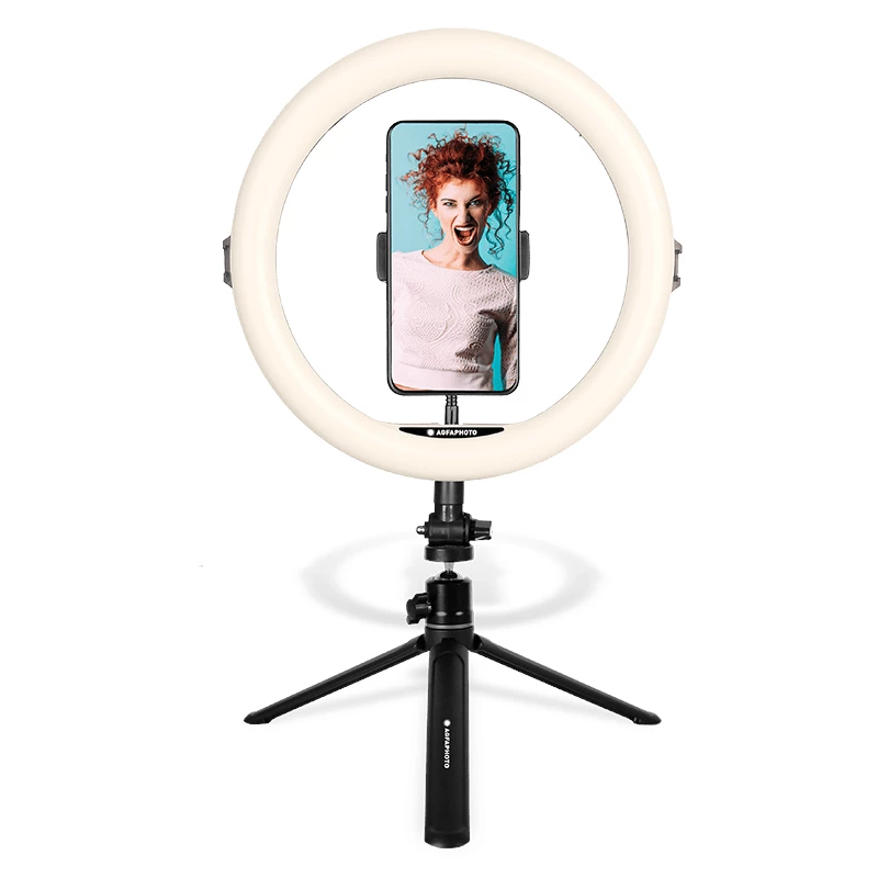 Agfa Arl11 Ring Light 120 LED Ring Vlog + Stativ + Fernbedienung