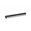 Bachmann 300.001 Stromverlängerung 2 m 9 AC-Steckdosen, Innenbereich, Schwarz, Grau
