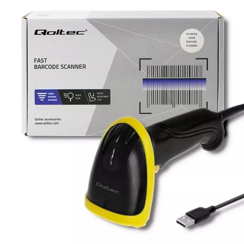 Hand-Barcodeleser Qoltec 50860