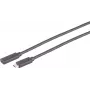 USB Kabel S/CONN 13-44155 USB 3.2 Gen 2x2 1,5m USB C Schwarz