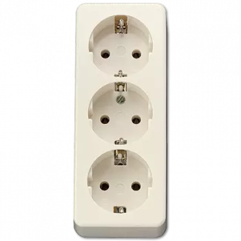 Elektrischer Netzstecker Typ C JUNG 10S23LA Elfenbein 3P