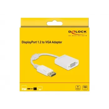 Adapter DisplayPort 1.2 Stecker auf VGA Buchse DeLOCK 61007