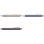 Einsteckbarer Kugelschreiber mit Einziehmechanismus Faber-Castell Essentio — Aluminiumgehäuse, schwarze Tinte