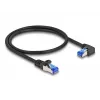Netzwerkkabel DeLOCK RJ45 Cat.6A S/FTP 0,5 m Schwarz